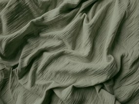 Lenjerie de pat musselin MUSSARI verde oliv Dimensiune lenjerie de pat: 70 x 90 cm | 140 x 200 cm