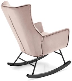 Fotoliu tip balansoar Bazalto velvet bej H92 cm