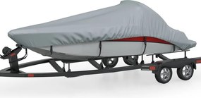 vidaXL Prelată barcă gri Lungimea 488-564 cm Lățimea 239 cm