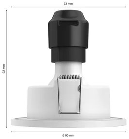 SET 3x corp de iluminat LED RGBW dimabil pentru baie Philips Hue XAMENTO 1xGU10/4,2W/230V IP44