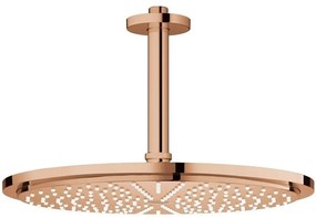 Palarie dus fix Grohe Rainshower Cosmopolitan 310, O31 cm cu brat, montaj pe tavan, cupru (warm sunset)
