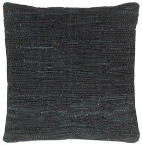 Perne Chindi, 2 buc., negru, 45 x 45 cm, piele si bumbac 2, Negru