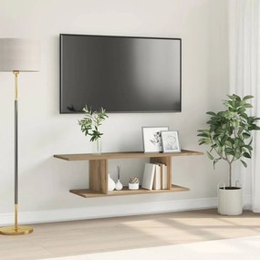 vidaXL Cabinet TV cu raft cu depozitare Maro 103 x 30 x 26.5 cm Lemn compozit