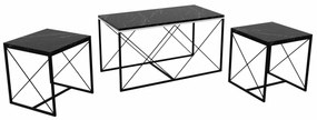 Masă de cafea Defne Black Marble