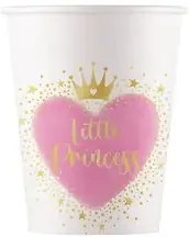 Prințese Little Princess pahar de hârtie 8 buc 200 ml FSC
