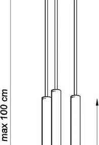 Lustră albă din metal ø 20 cm Fideus – Sollux