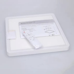 BRILAGI - Plafonieră LED reglabilă ESTELA SQUARE, 36 W, 230 V, 31 x 31 cm, alb + telecomandă