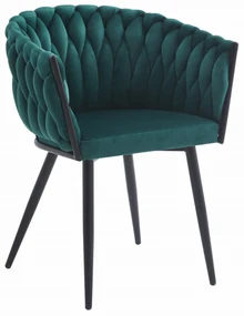 Scaun Dining Tip Fololiu Mira Catifea Verde