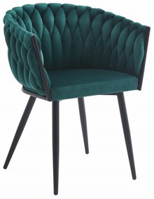Scaun Dining Tip Fololiu Mira Catifea Verde