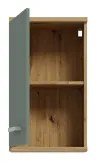 Dulap suspendat pentru baie VENOM, verde/stejar artisan