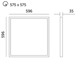 Panou LED încastrat LED/40W/230V 4000K 60x60 cm