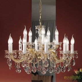 Candelabru stil clasic cu 15 brate Marie Claire auriu LU 2243/10+5 gold OR