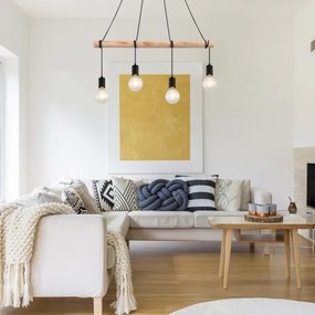 Lustră pe cablu PABLO 4xE27/40W/230V Rabalux 3980