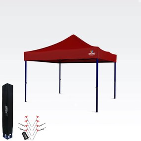 Cort tip foarfecă 3x3 m – Montare rapidă și protecție 100% pentru petreceri și evenimente - fara 3 pereti - Roșu