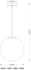 Globo 15856 - Lustră pe cablu VARUS 1xE27/40W/230V