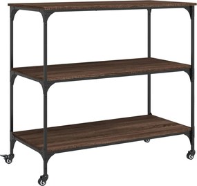 vidaXL Cărucior de bucătărie, stejar maro 102x50x95 cm lemn prelucrat