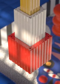 Lustra din ceramica design italian arhitectural Metra