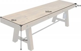 Banca design industrial vintage Finca 165cm Pin