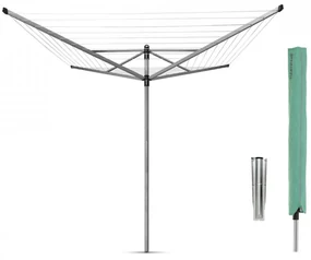 Uscator rufe exterior Brabantia Lift-O-Matic 60m, frigarui metalice pentru sapat sau betonare, carcasa 90300270