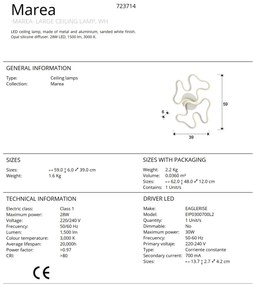 Aplica LED decorativa perete / tavan design modern Marea SV-723714