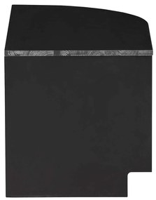 Masă TV modulară neagră din lemn masiv de pin 78x40 cm Finca – WOOOD