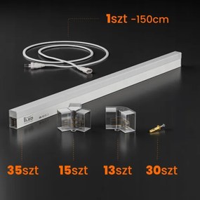 Plafonieră LED/280W/85-265V 6500K 313x298 cm CRI 90 IP54 albă