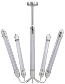 Lustră argintie din oțel cu abajur din sticlă ø 86 cm Lemon Squeeze – UMAGE