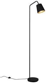 Lampadar negru cu abajur textil (înălțime 148 cm) Buddy – Trio