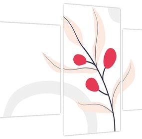 Tablou - Abstracție florală roz N⁰3 (90x60 cm)