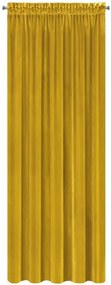 Draperie luxoasă de catifea galben-auriu, lungă de 300 cm Lungime: 300 cm