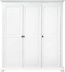 Dulap lemn masiv alb Natalie, 170 × 60 × 210 cm
