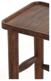 Măsuță auxiliară din lemn masiv de acacia 42x42 cm Qiano – Light &amp; Living