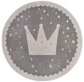 Covor pentru copii gri ø 140 cm Crown – Hanse Home