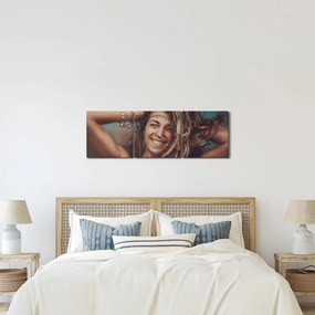 Tablou - Portretul unei femei tinere (cu ceas) (90x30 cm)