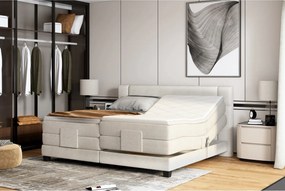Pat boxspring REY 140x200, personalizabil materiale Gama Premium, cu m