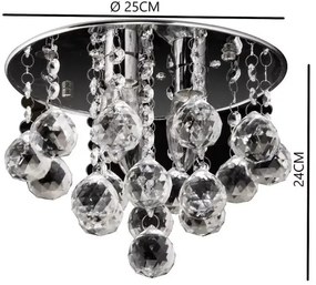 Plafonier 3xE14/60W/230V, iluminare plafon eficientă și modernă