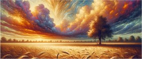 Tablou – Arbore pe câmp (120x50 cm)