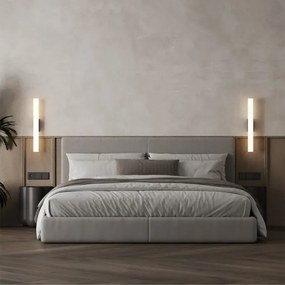 Lampă LED pentru oglindă de baie LINEA, 8W, 230V, 3000/4000/6000K, IP44, 45 cm, negru