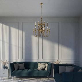 Candelabru 18 brate din alama stil clasic Petalo