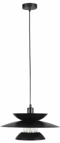 Lustră pe cablu BERIT 1xE27/20W/230V negru