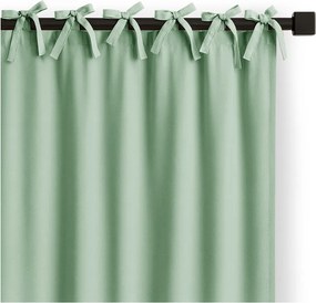 Draperie verde-mentă dimout (semi-opacă) 140x250 cm Carli Tie – Restilo