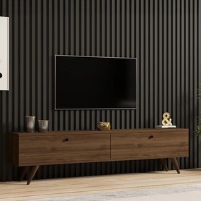Comoda TV Jatera, culoare nuc, 160 x 25 x 40 cm