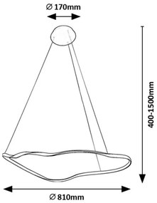 Lustra LED suspendata design modern Mirossi