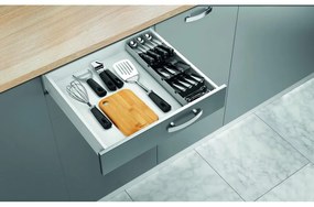 Organizator de tacâmuri gri din plastic 15 x 49 cm – Metaltex