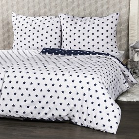 Lenjerie pat 1 pers. 4Home Stars Navy blue, 140 x 200 cm, 70 x 90 cm