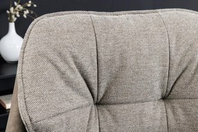 Scaun modern pivotant Lounger Vintage taupe