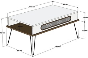 Măsuță de cafea Enrico (Crem). 1071844