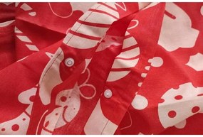 Lenjerie de pat din bumbac GIFTY rosie Dimensiune lenjerie de pat: 70 x 90 cm | 140 x 200 cm