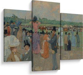 Tablou - Jean-Louis Forain, The Races at Longchamp, reproducere (90x60 cm)