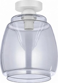 BRILAGI - Plafonieră LED R GLASS 1xE27/60W/230V diam. 26 cm alb/gri fumuriu